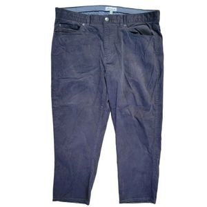 Peter Millar Mens Pants Size 36 Crown Superior Soft Corduroy Five-Pocket Gray